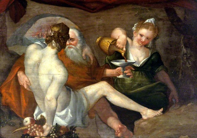 Lot and His Daughters by Adam van Noort