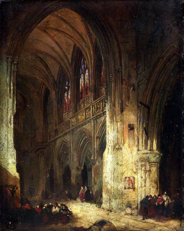 Church Interior by David Roberts