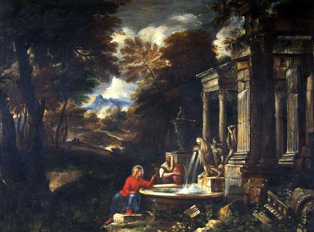 Christ and the Woman of Samaria by Pier Francesco Mola