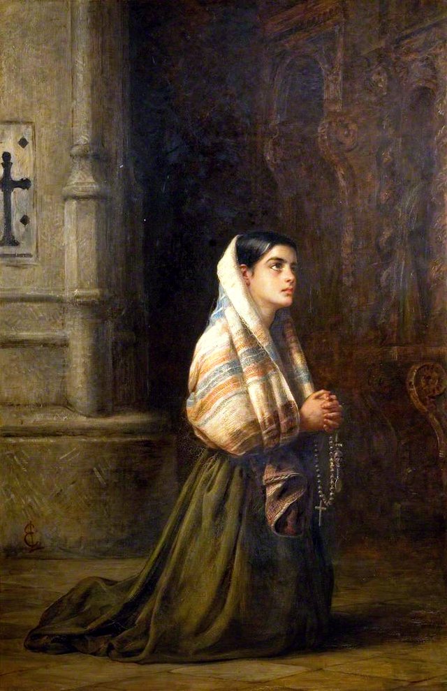 At Prayer by Edwin Long