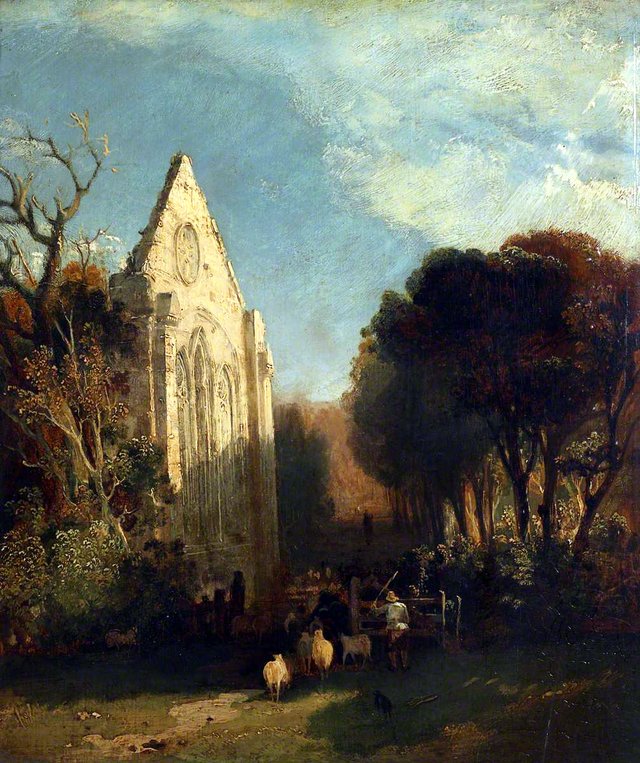 Valle Crucis Abbey by John Sell Cotman