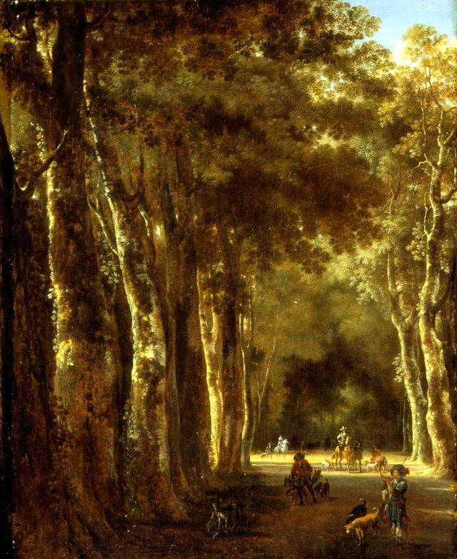 The Avenue by Jan Hackaert