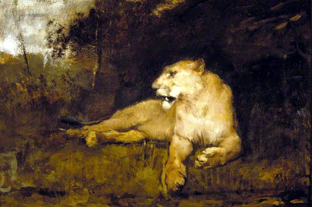A Lioness by John Macallan Swan