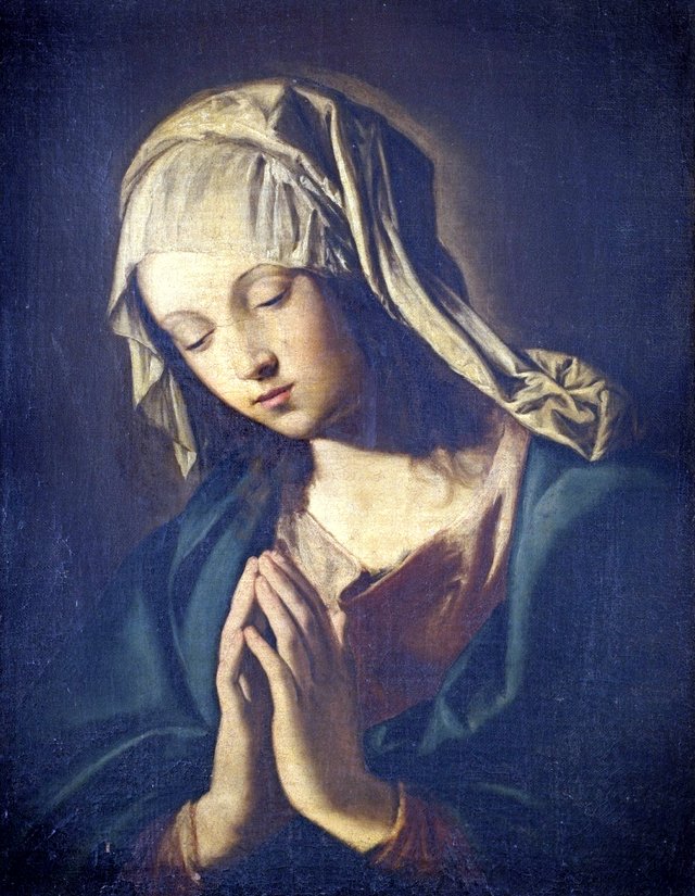 Madonna at Prayer by Giovanni Battista Salvi da Sassoferrato