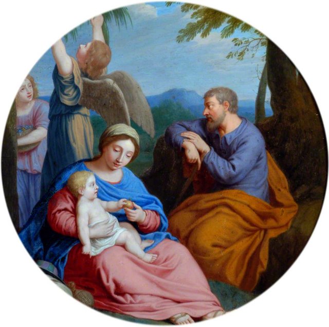 The Rest on the Flight into Egypt by Simone Cantarini