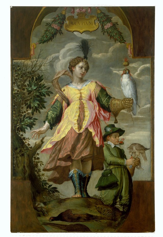 Aucupium – Allegory of bird hunting by Peter Candid