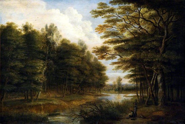 Landscape with Figures by Lucas van Uden