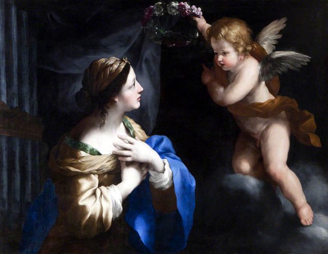 Saint Cecilia by Giovanni Francesco Romanelli