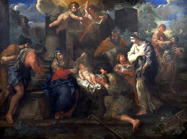 Adoration of the Shepherds by Giovanni Francesco Romanelli
