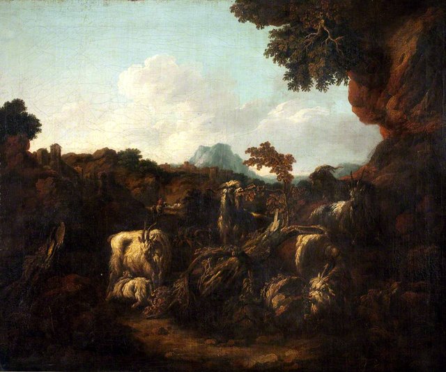 Pastoral Landscape by Philipp Peter Roos