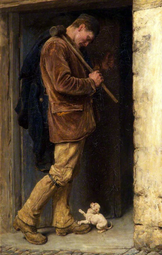 The Welcome by Briton Rivière