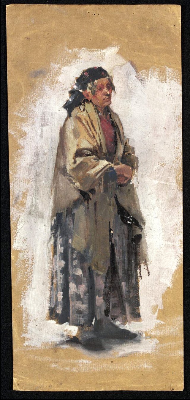 An Elderly Woman by Luke Fildes