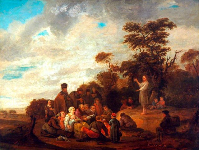 John the Baptist Preaching by Jacob Willemsz de Wet