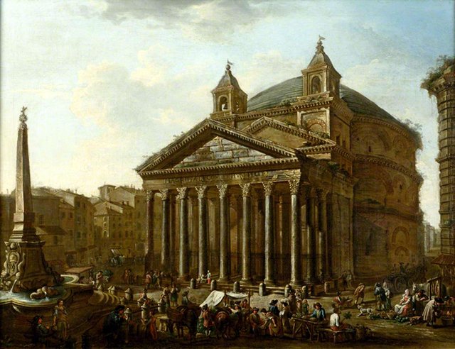 The Pantheon, Rome by Viviano Codazzi