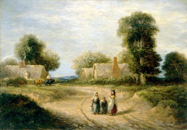 Landscape with Cottages by David Cox