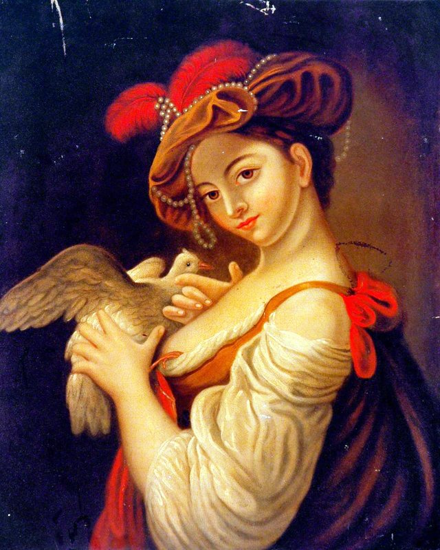 Woman with a Dove by Louis-Jean-François Lagrenée