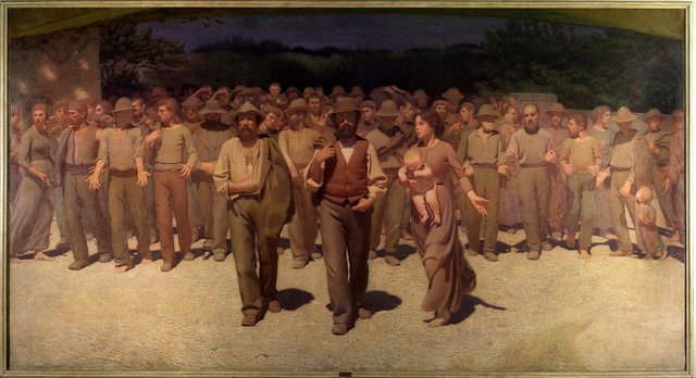 The Fourth Estate by Giuseppe Pellizza da Volpedo