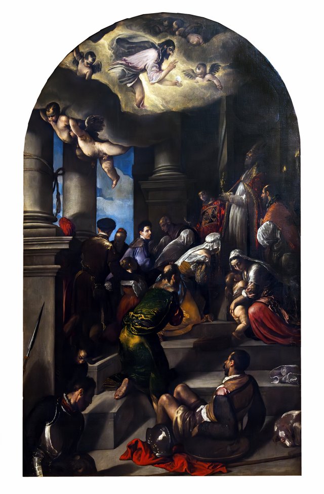 Vision of Saint Eleutherius by Jacopo Bassano