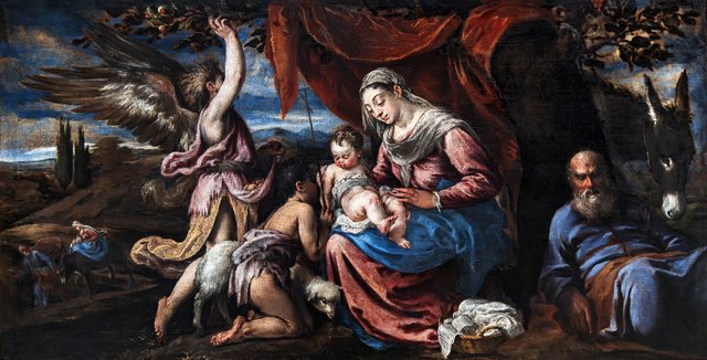 The Rest on The Flight into Egypt by Jacopo Bassano