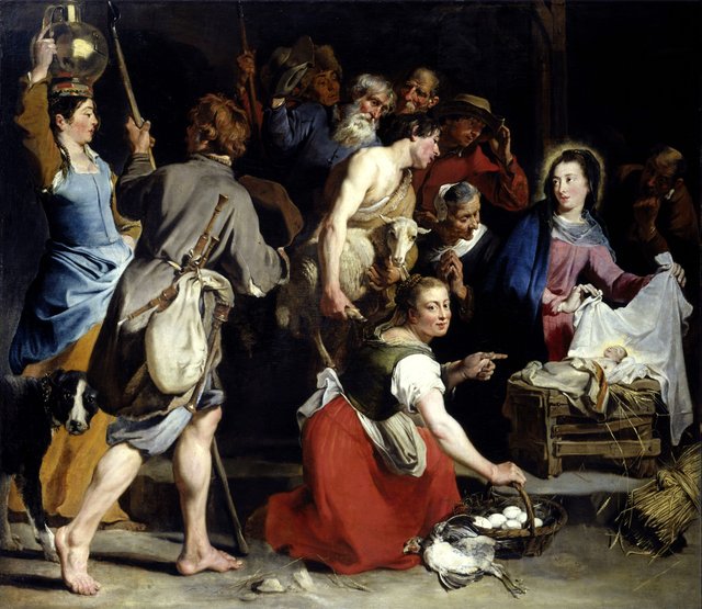 The adoration of the Shepherds by Jan Cossiers