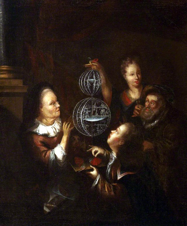 Watching a Paper-Cut Wind Toy (Memento Mori) by Domenicus van Tol