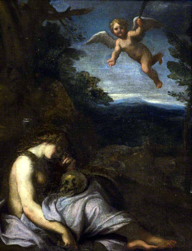 The Penitent Magdalen by Agostino Carracci