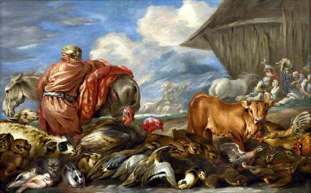 Entering Noah's Ark by Giovanni Benedetto Castiglione
