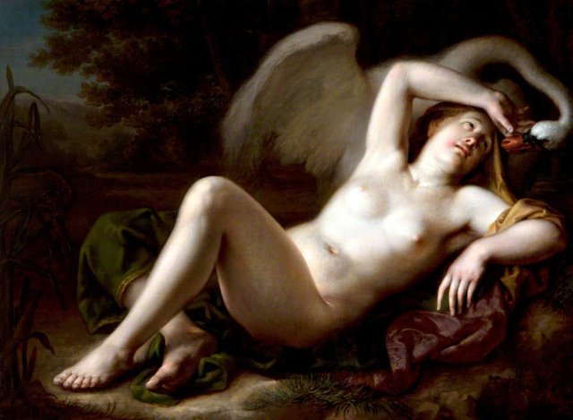 Leda and the Swan by Antoine Coypel