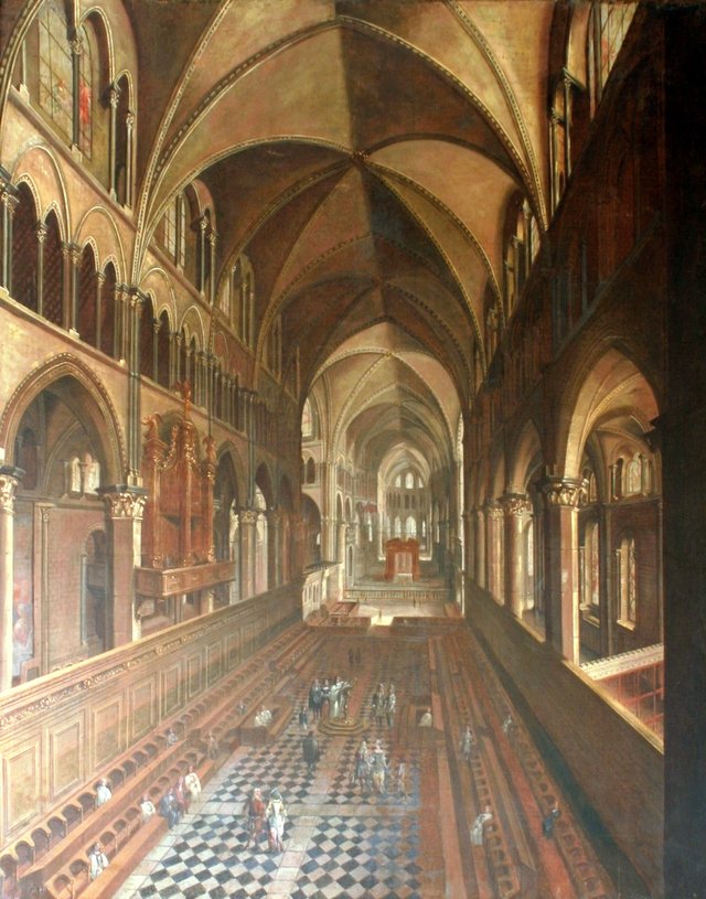 Interior of Canterbury Cathedral Showing Quire and High Altar by Pieter Neefs the Younger