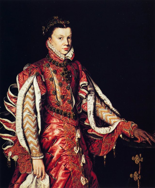 Portrait of Elisabeth of Valois, third wife of King Philip II of Spain by Antonis Mor