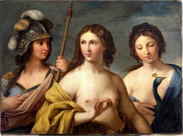 Three goddesses (Minerva, Venus and Juno). by Simon Vouet