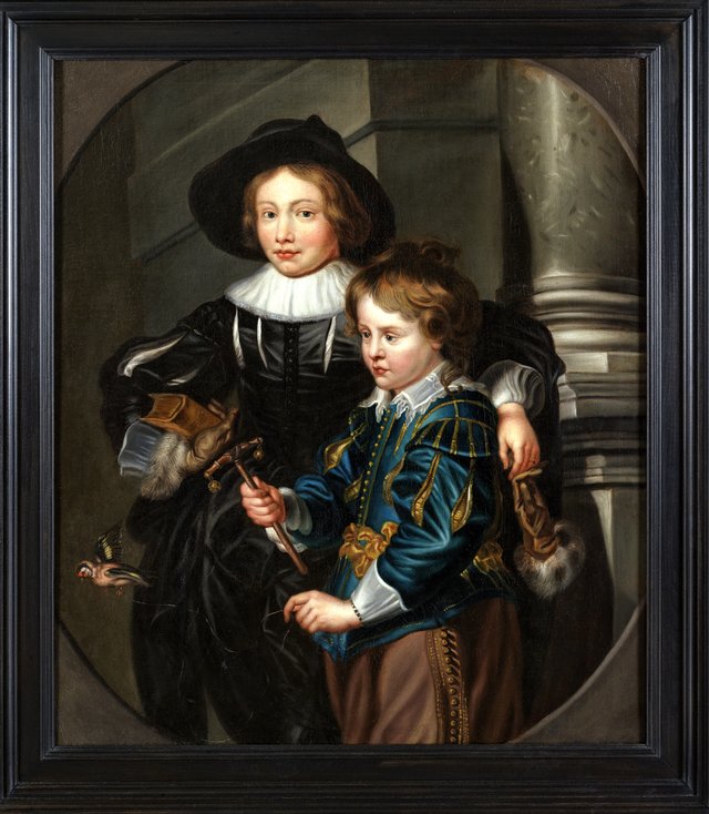 Albert en Nicolaas Rubens by Christian Wilhelm Ernst Dietrich