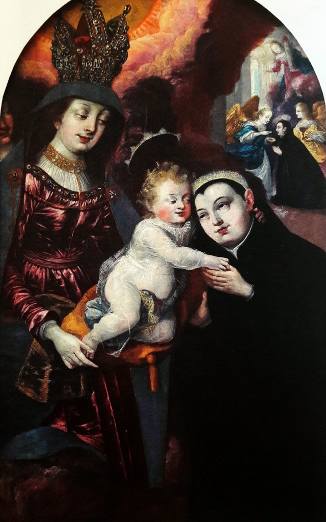 Virgin and Child with Saint Stanislaus Kostka. by Bartlomiej Strobel