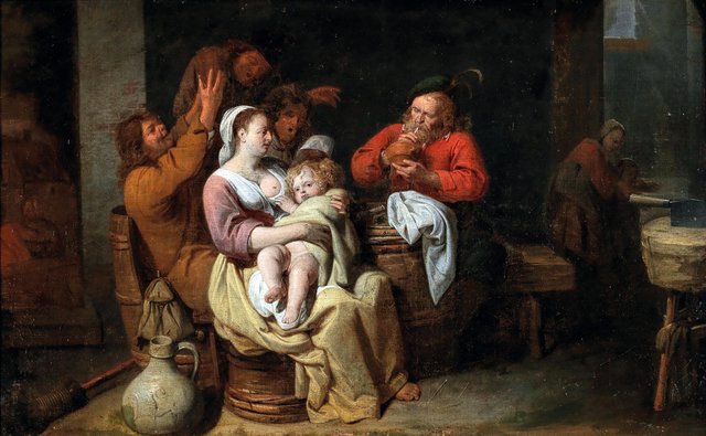 A peasant interior by David Ryckaert III