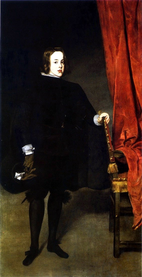 Portrait of Prince Balthasar Charles. by Juan Bautista Martínez del Mazo