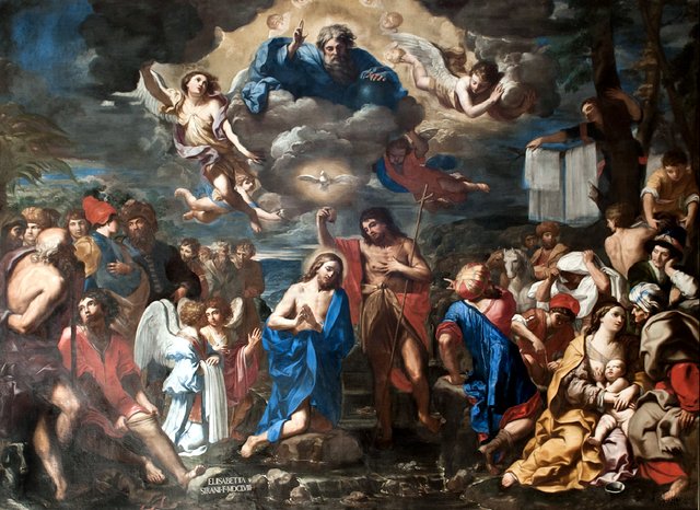 Battesimo di Cristo by Elisabetta Sirani