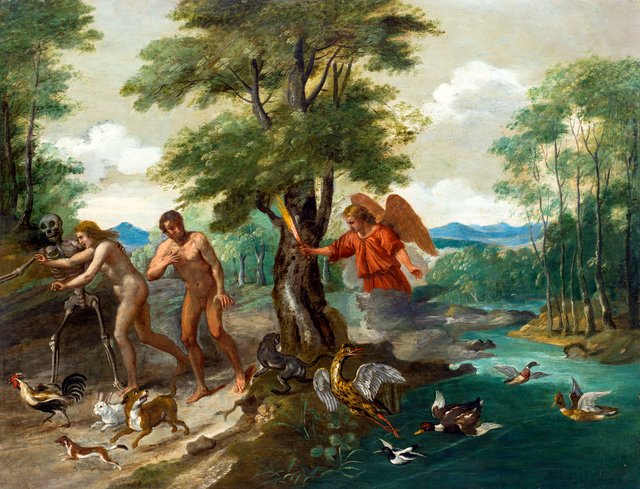 Adam and Eve in paradise by Jan Brueghel the Younger