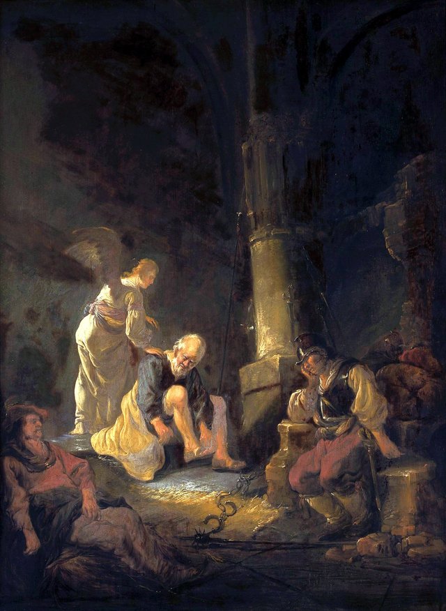 The Deliverance of St. Peter. by Benjamin Gerritsz Cuyp