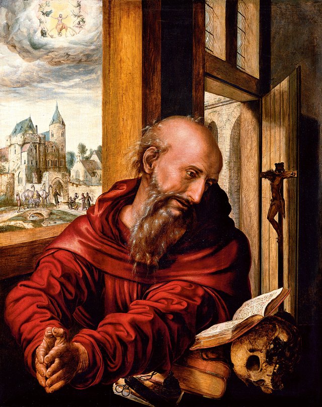 Saint Jerome by Jan Sanders van Hemessen