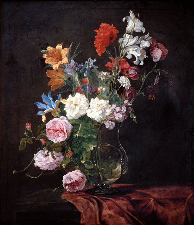 Flowers in a Vase by Jan Fyt
