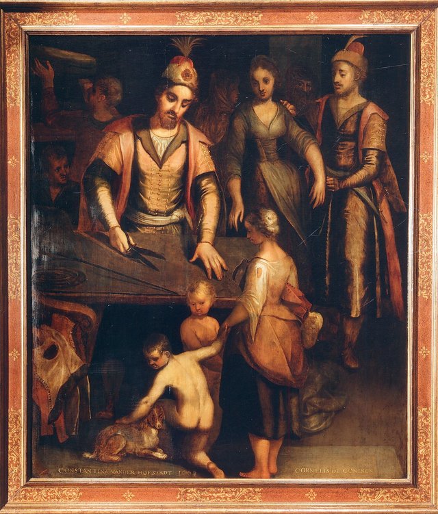 De naakten kleden by Adam van Noort