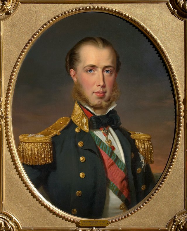 Portrait of Archduke Maximilian in uniform by Jean-François Portaels