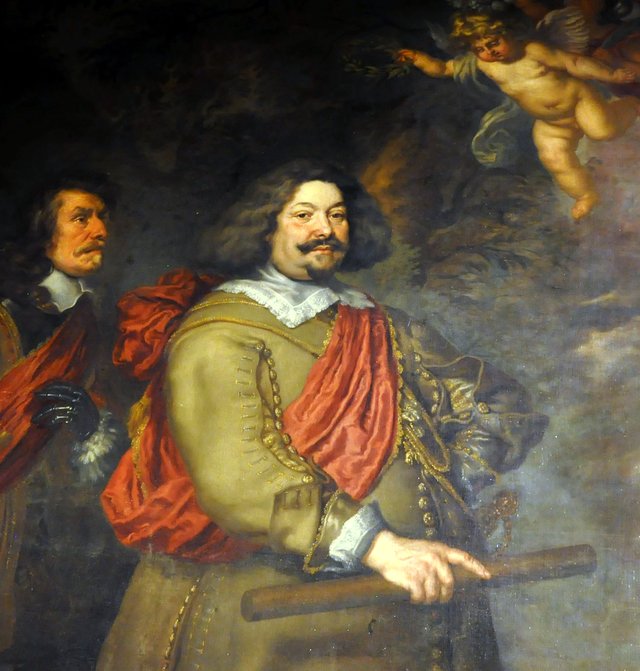Portrait of Octavio Piccolomini (1599-1656) with his adjudant Hans Christopf Ranfft by Joachim von Sandrart the Elder