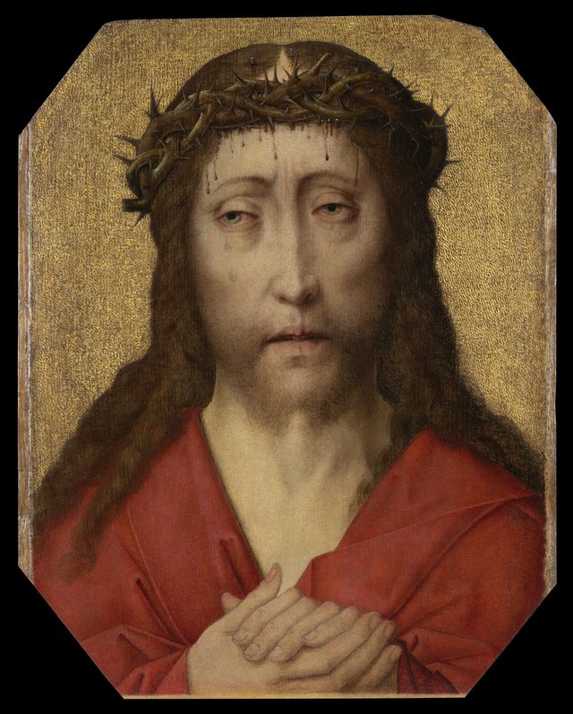 Christus met doornenkroon by Dieric Bouts