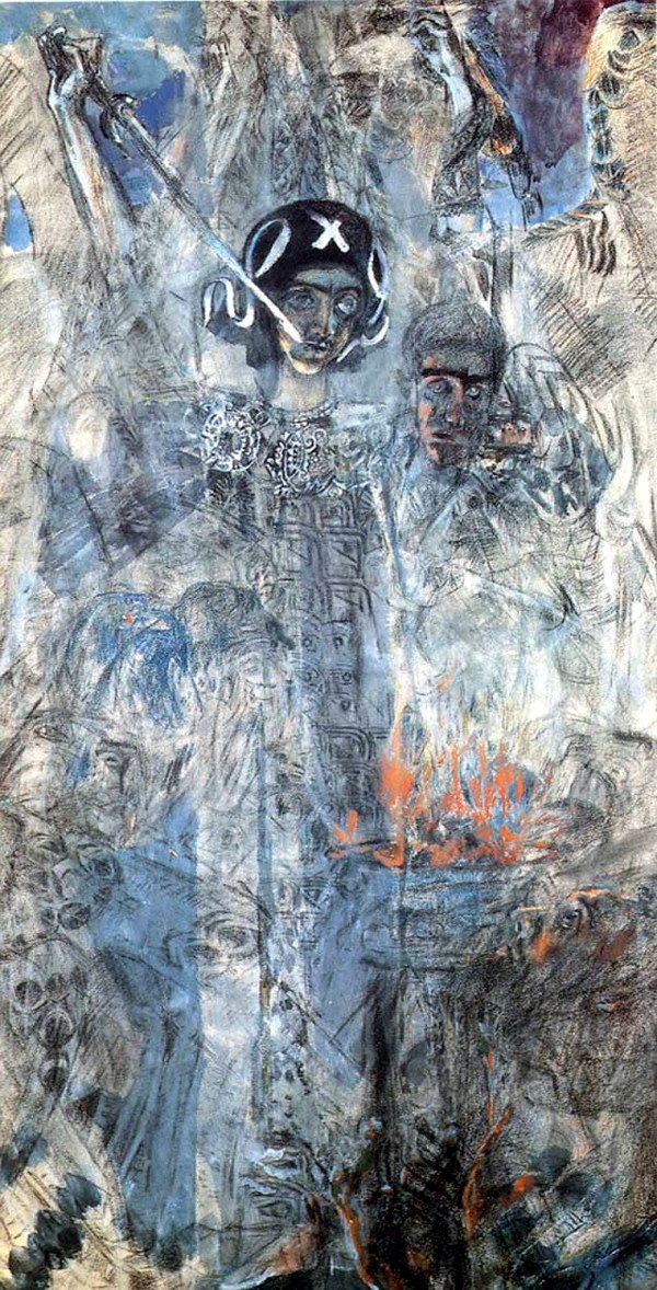 The vision of Ezekiel by Mikhail Vrubel