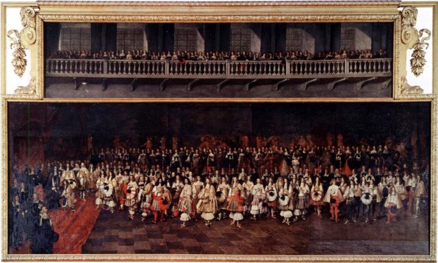 Audience of the Prince de Ligne with King Carles II of England in 1660 by Gillis van Tilborgh
