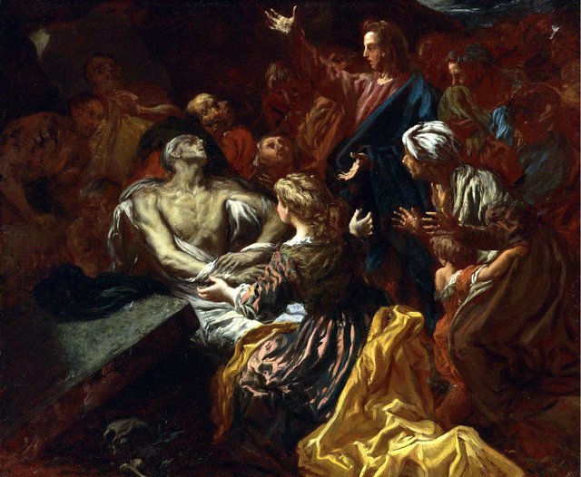 The Raising of Lazarus by Livio Mehus