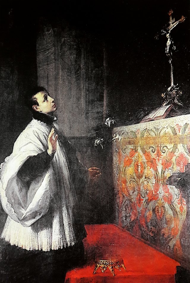 Saint Aloysius Gonzaga. by Daniel Schultz