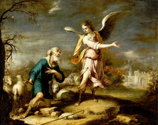 Shepherd and Archangel in an Extensive Landscape by Cornelis Schut III