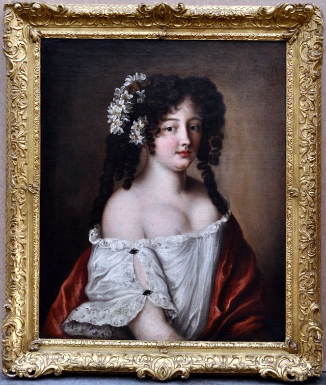 Portrait of Diane-Gabrielle Damas de Thianges Mancini by Jacob Ferdinand Voet